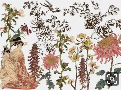 Japonica 24x33 Paintable Decor Transfer (61 x 84 cm)