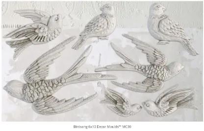Bird Song 6x10 Decor Moulds (15x25cm)