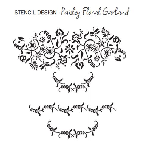 Paisley Floral Garland (A4)