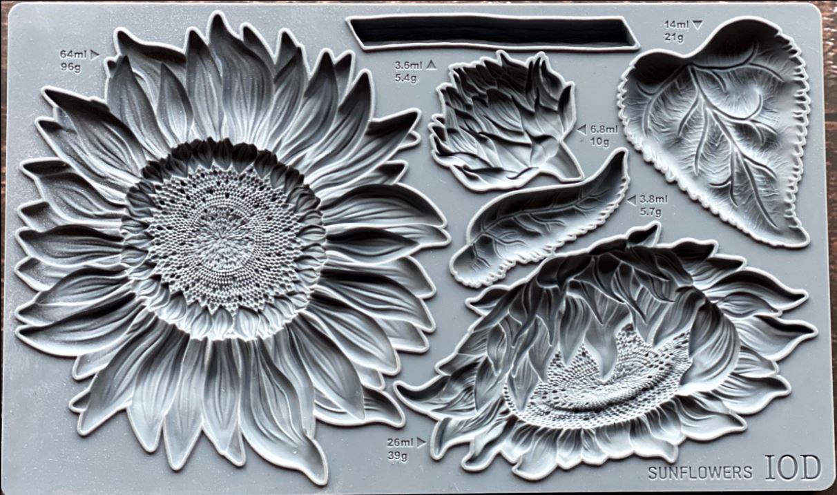 Sunflowers 6x10 Decor Moulds (15x25cm)