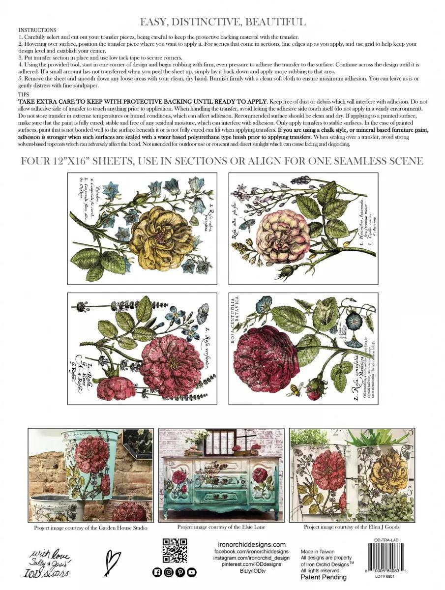 Ladies in Waiting Decor Transfer Pad 40x30cm (4 sayfa)