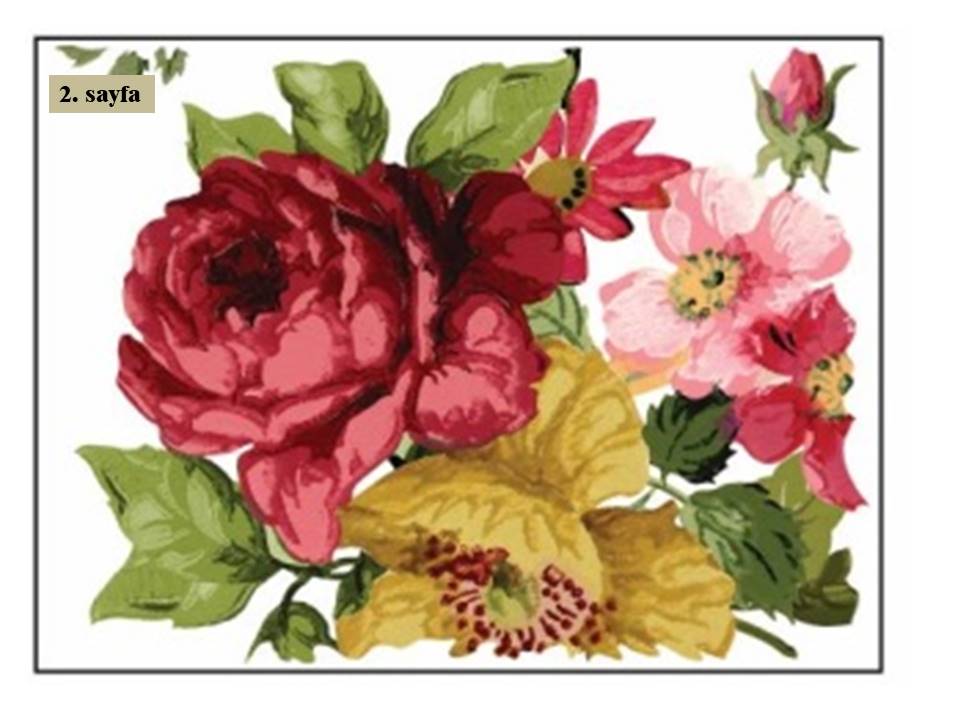 Wall Flower Decor Transfer Pad 40x30cm (8 sayfa)