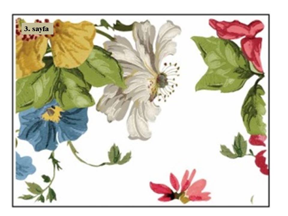 Wall Flower Decor Transfer Pad 40x30cm (8 sayfa)