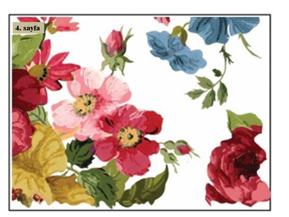 Wall Flower Decor Transfer Pad 40x30cm (8 sayfa)