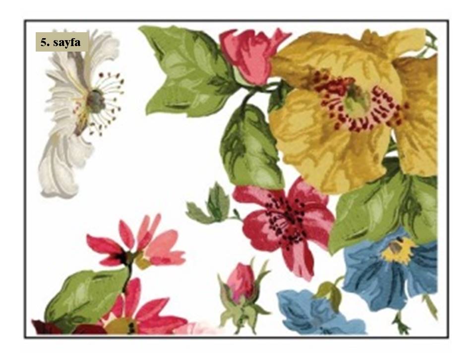 Wall Flower Decor Transfer Pad 40x30cm (8 sayfa)