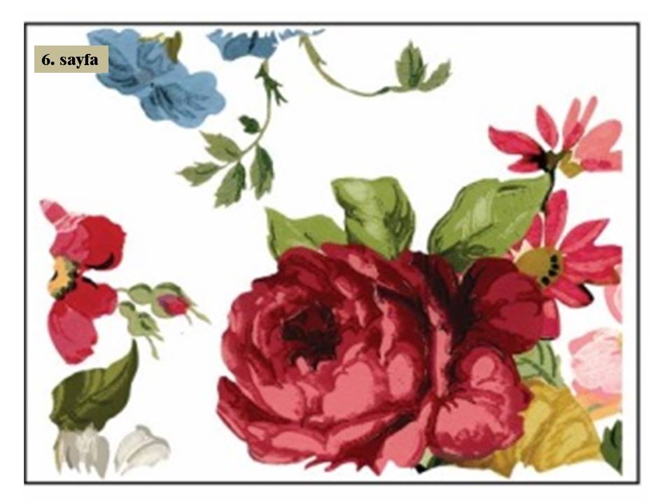 Wall Flower Decor Transfer Pad 40x30cm (8 sayfa)