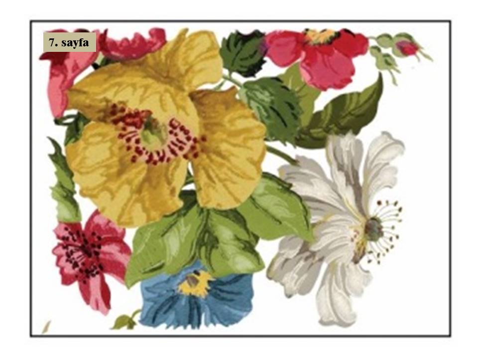 Wall Flower Decor Transfer Pad 40x30cm (8 sayfa)
