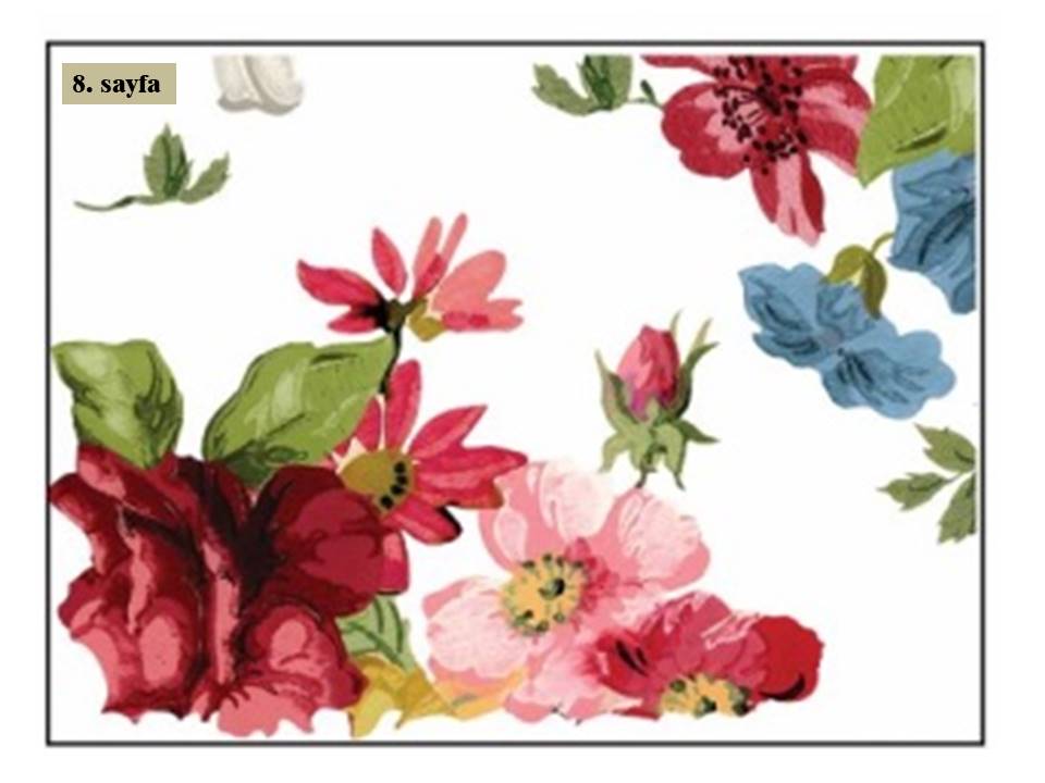 Wall Flower Decor Transfer Pad 40x30cm (8 sayfa)