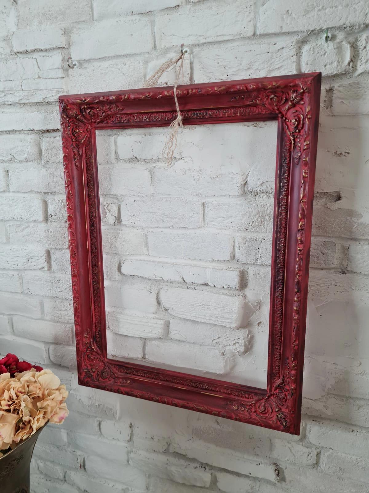 Kırmızı tonlamalı Vintage Çerçeve