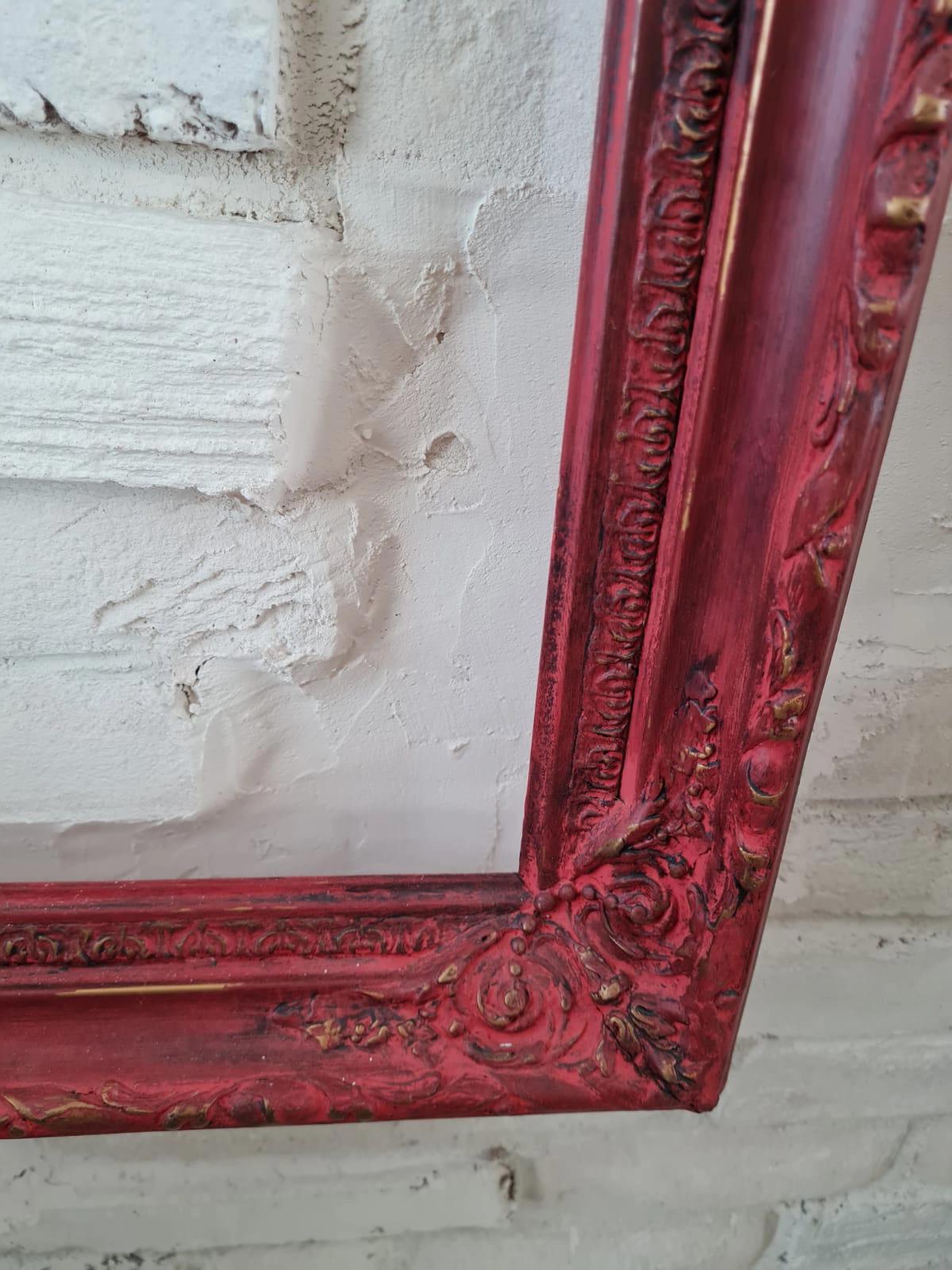 Kırmızı tonlamalı Vintage Çerçeve