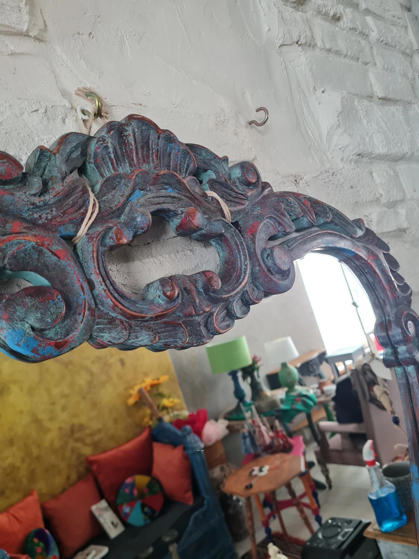 Çok Renkli Vintage Ayna