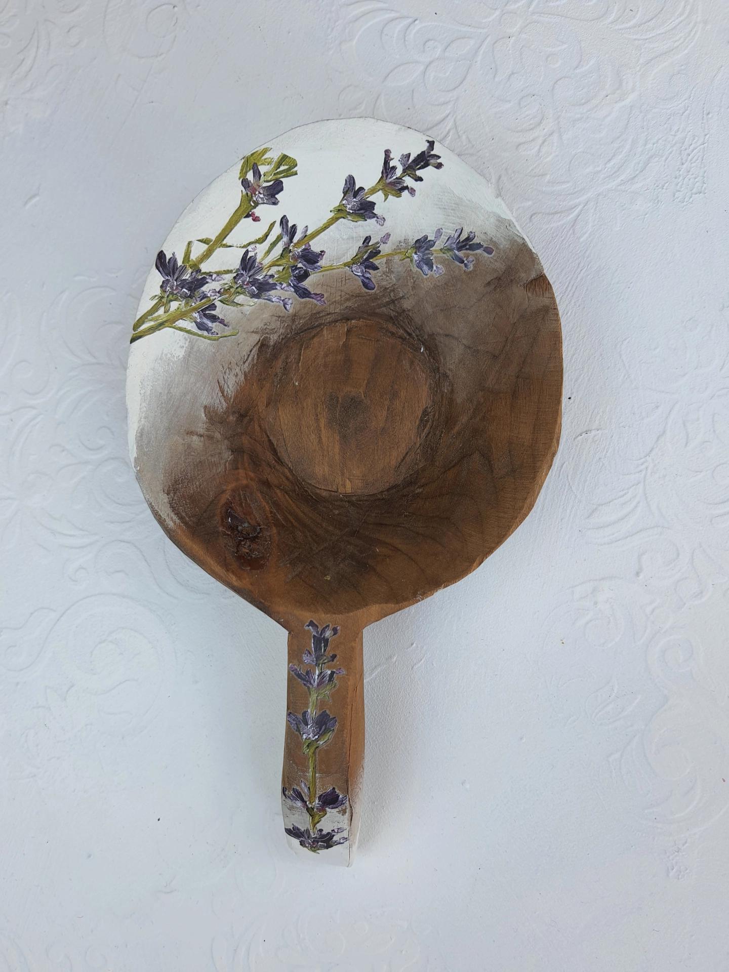 Ahşap Büyük Saplı Tas