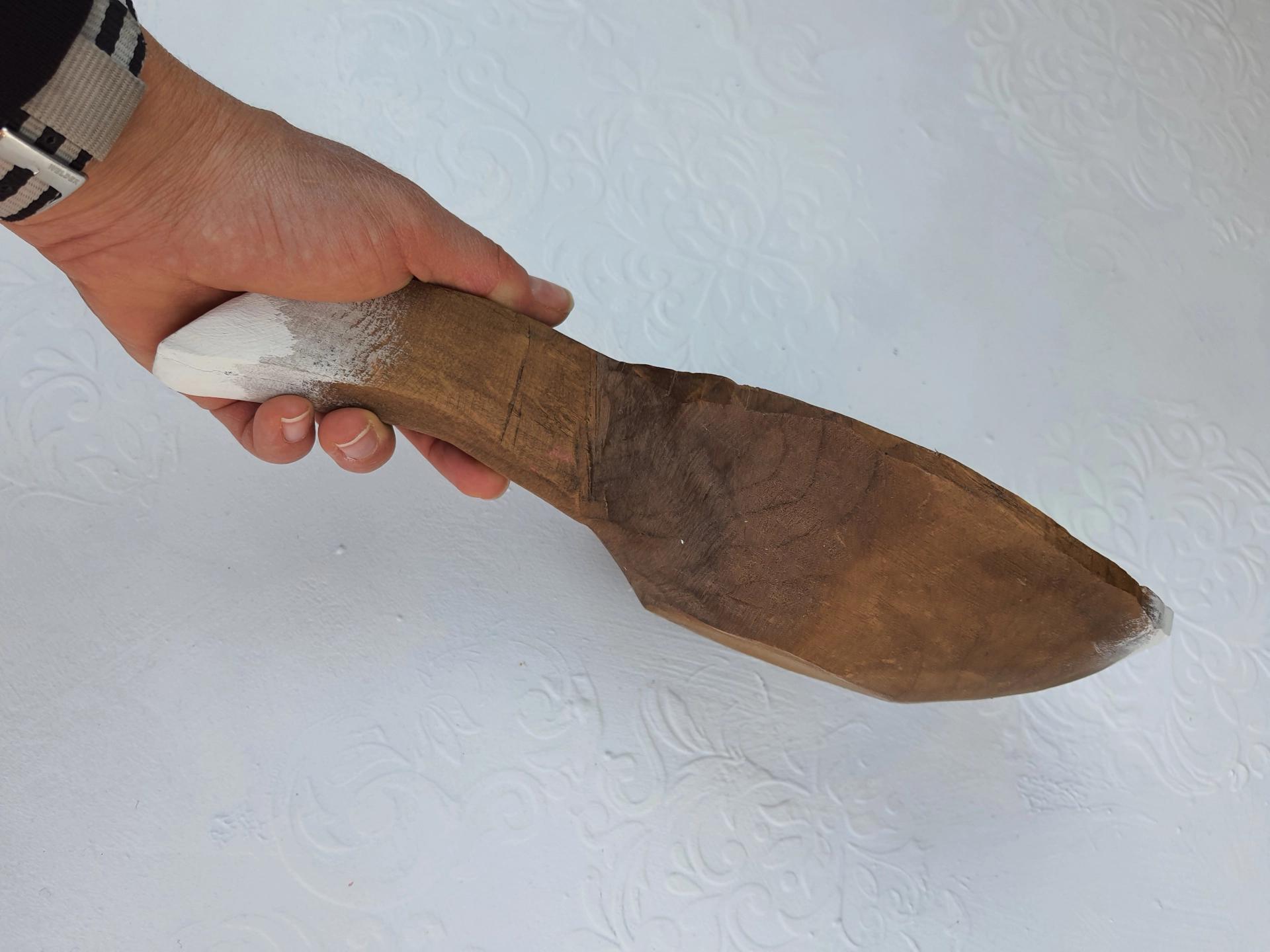 Ahşap Büyük Saplı Tas