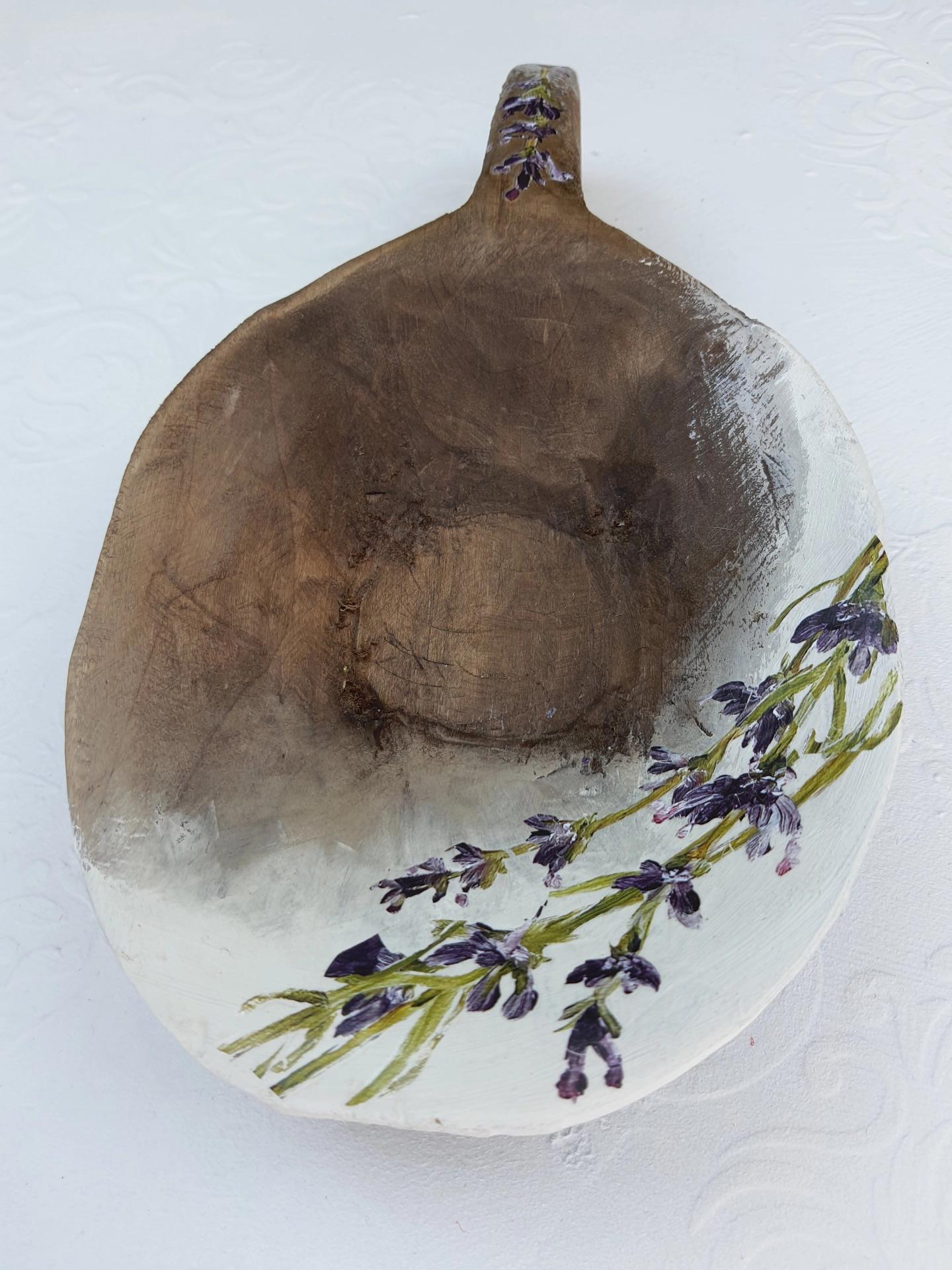 Ahşap Büyük Saplı Tas