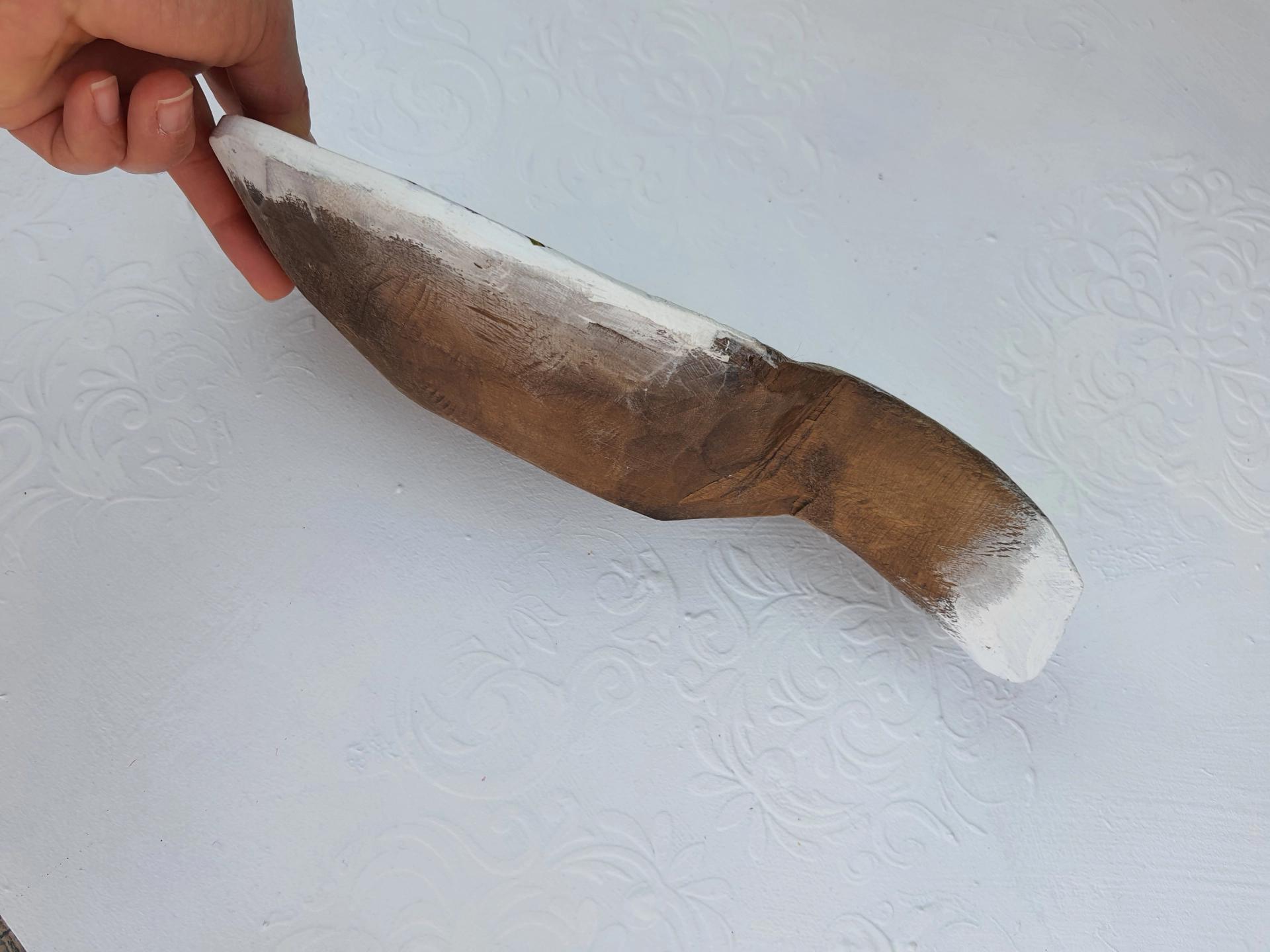 Ahşap Büyük Saplı Tas