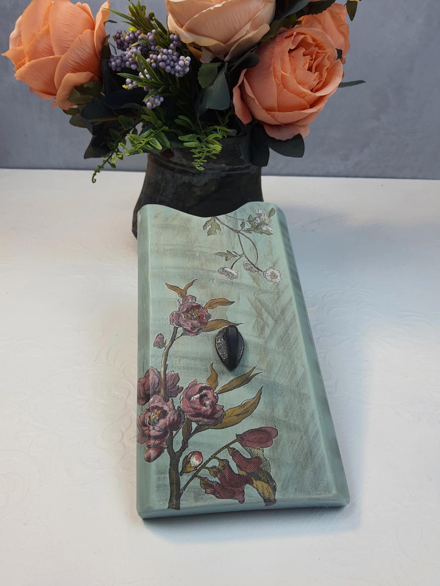 Masif Ahşap Mavi Askı - tekli