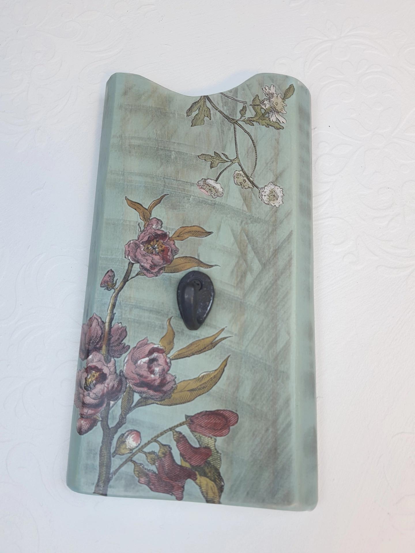 Masif Ahşap Mavi Askı - tekli