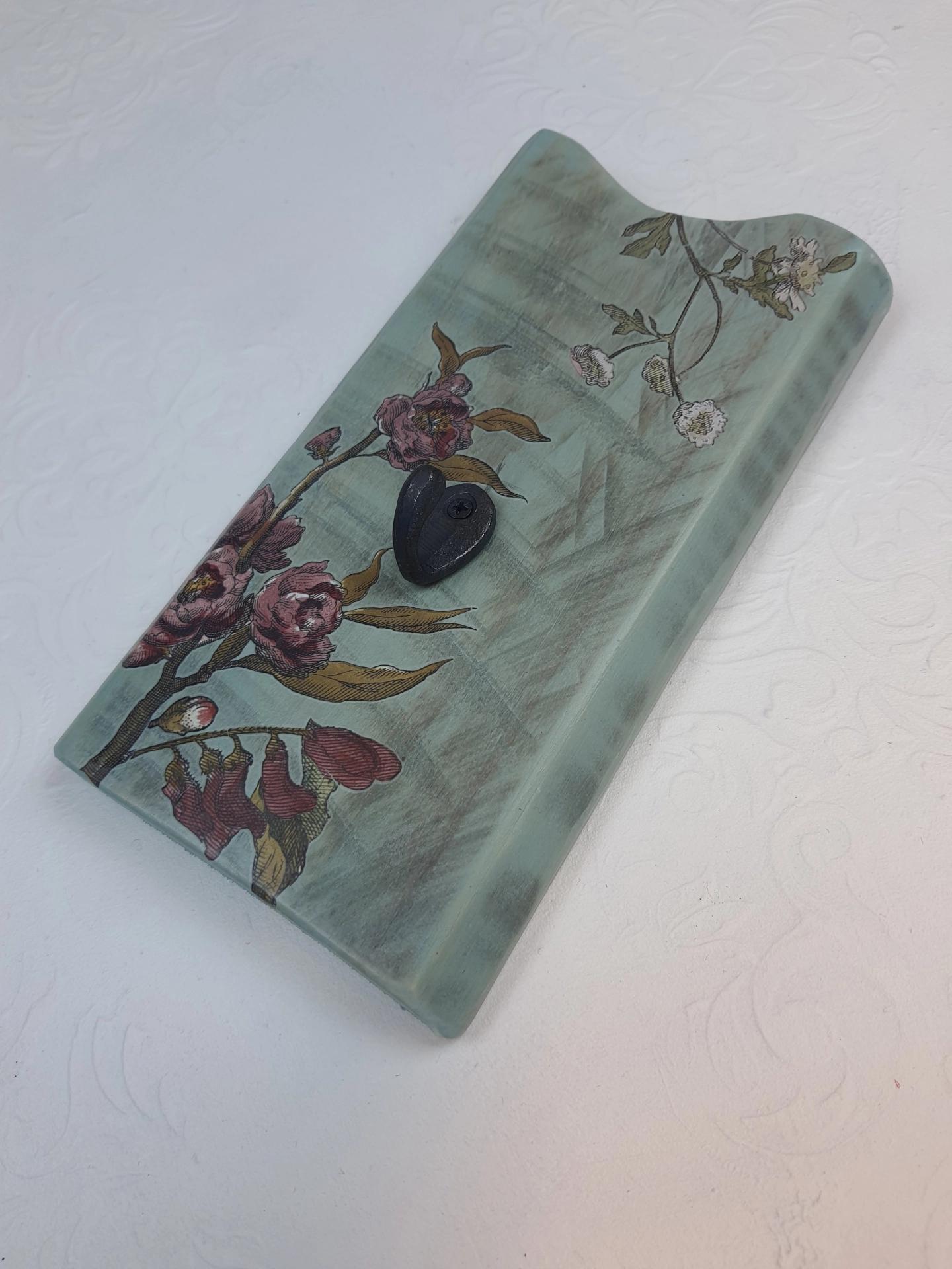 Masif Ahşap Mavi Askı - tekli