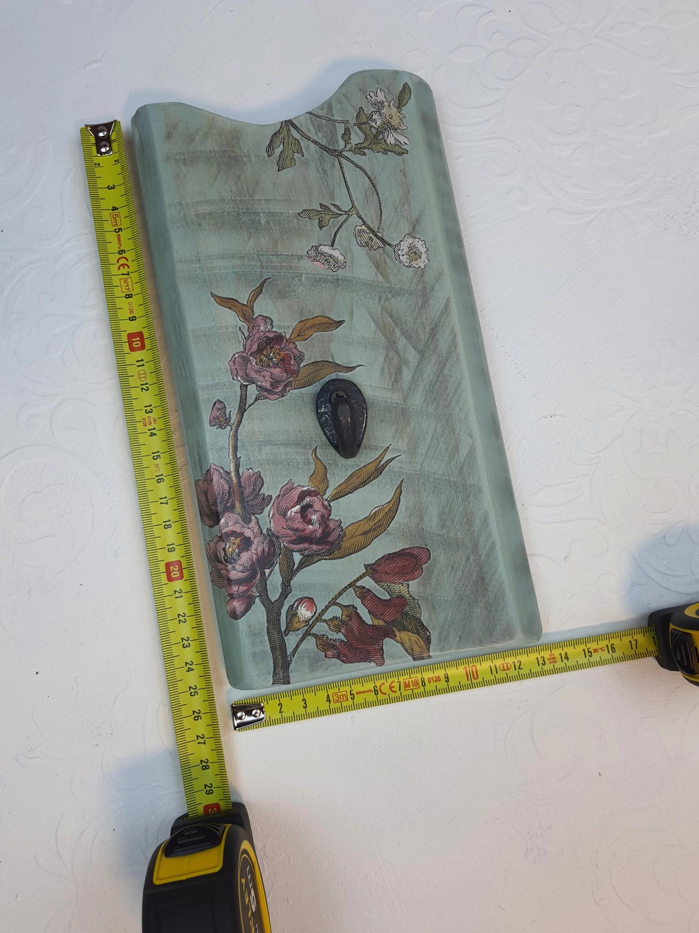 Masif Ahşap Mavi Askı - tekli