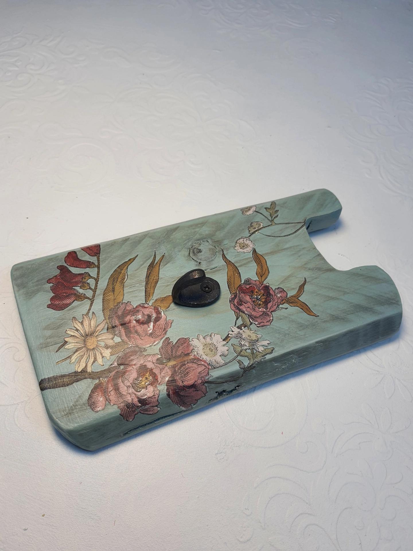 Masif Ahşap Mavi Askı - tekli