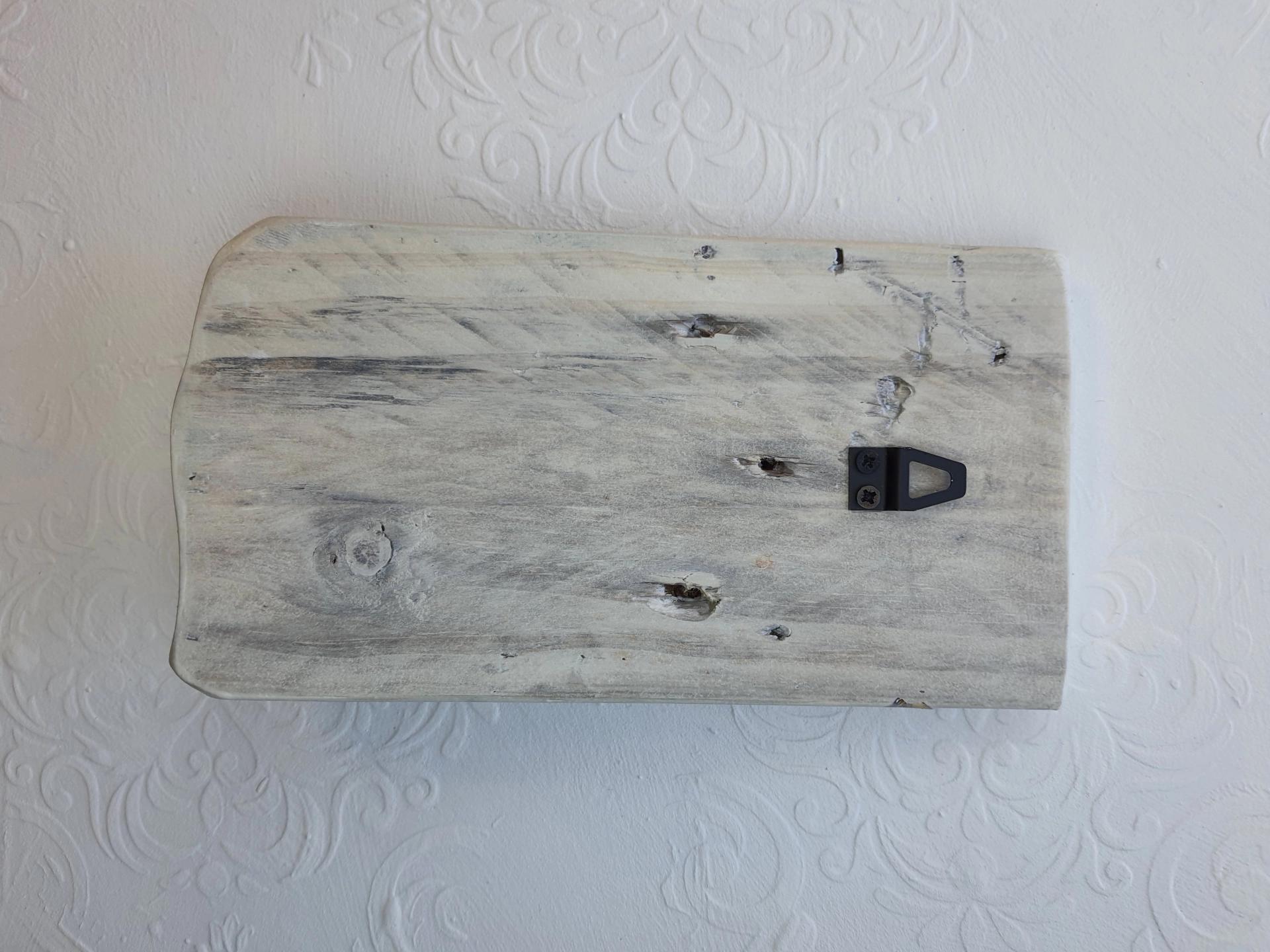 Masif Ahşap Beyaz Askı - tekli #2