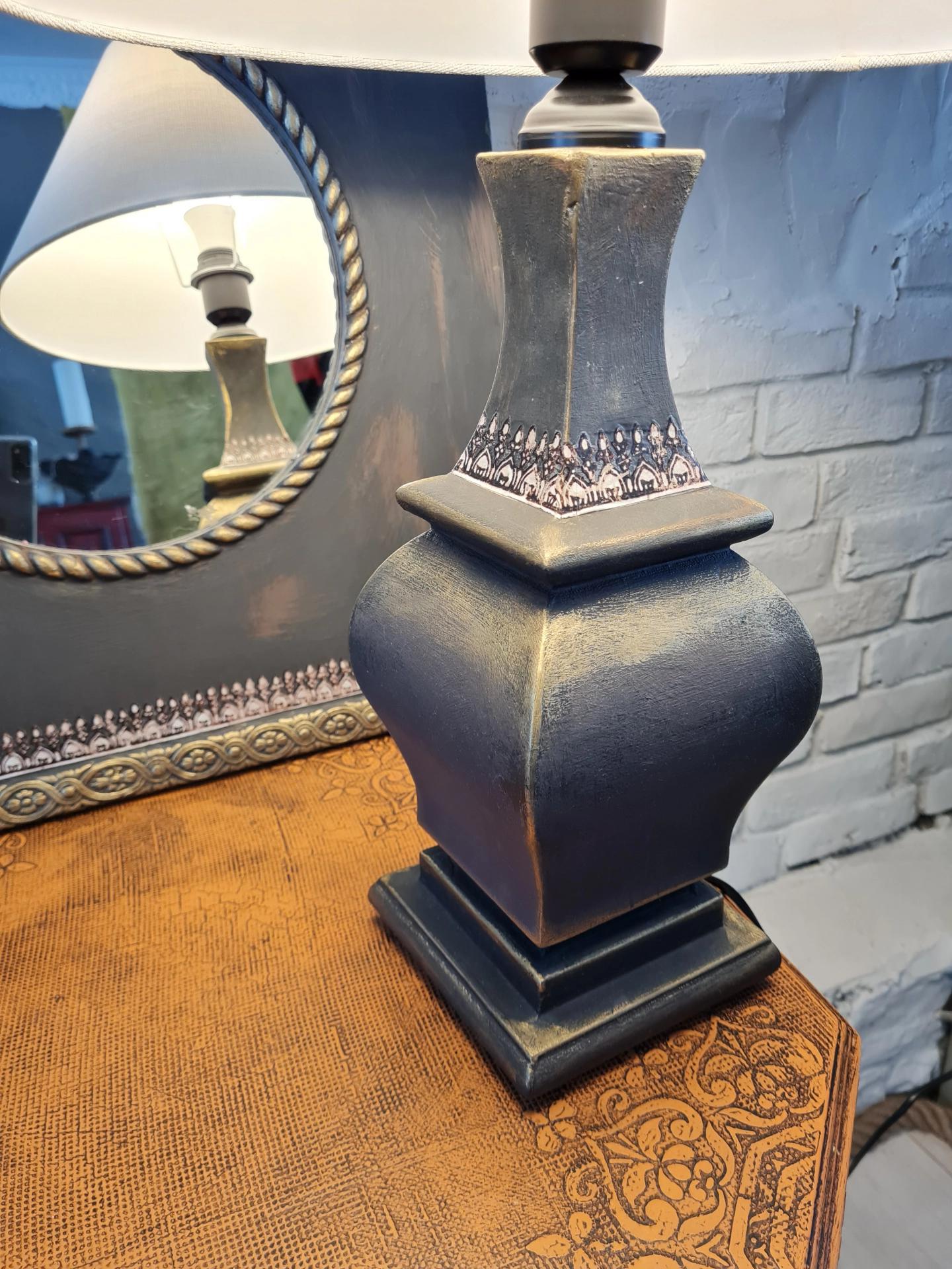 Graphite Ayna ve Abajur Takımı