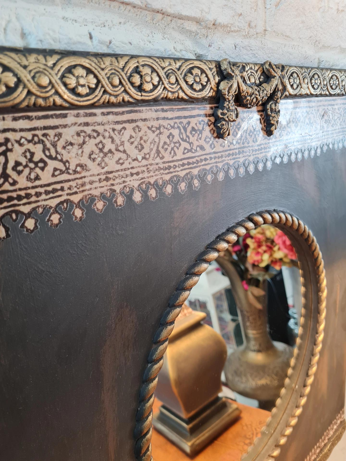 Graphite Ayna ve Abajur Takımı